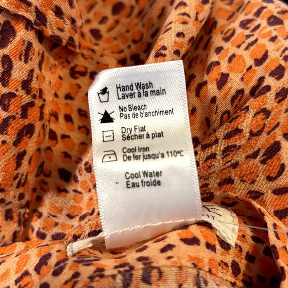 NWT L*Space Ashlyn Skirt Women's Size XL Swim Cover Up Orange Animal Print NEW - Picture 12 of 12